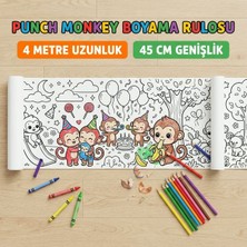 Mixoyuncak Punch Maymun Orman Dev Rulo Boyama Kağıdı 4 Metre Eğitici Çocuk Aktivite