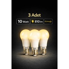 ZMR Lumıxa 10 Watt 810 Lm Günışığı Renk Ampul 3 Adet
