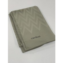 Cardion Jakarlı Şal Zigzag Desen Fildişi