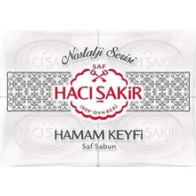 Hacı Şakir Hamam Keyfi Saf Sabun 4 x 200 G 2 Adet Nostaljik Kalıp Sabun