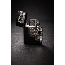 (Zippo) Modeli Benzinli Çakmak+Benzin+Fitil+Taş