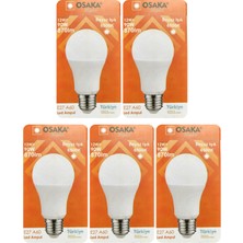 Avarson (5 Adet) Osaka 12W (90W) Beyaz Işık (6500K) E27 Duylu (Kalın Duy) LED Ampul