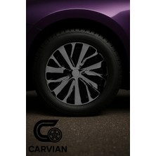 Carvian Peugeot 16 Inç Uyumlu Jant Kapağı 4 Adet B1136