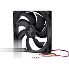 Nuveden Kasa Fanı 12 cm - Siyah HDX1501 DIE-RSTG34