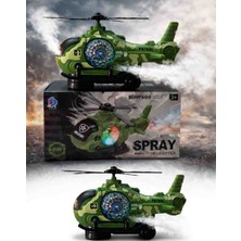 Duman Atan Helikopter Pilli Sesli ve Işıklı 14 cm