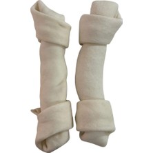 Miçiko Büyük Irklar Için Dev Kalın Düğüm Köpek Ödül Çiğneme Kemiği 32-34CM 2li Paket