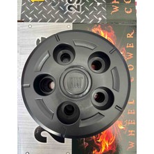 Yk Fiat Ducato 16 Inç Uyumlu Siyah Orta Jant Kapağı 4'lü Takım