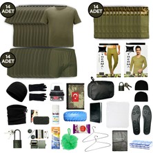 Askerimalzeme.com  4'lü Kışlık Ekonomik Karacı Bedelli Asker Seti