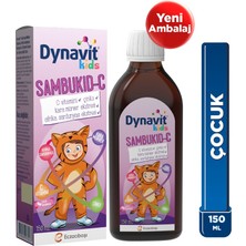 Dynavit Kids Sambukid-C Şurup 150 ml - Dezenfektan Hediyeli (%72 Alkol)