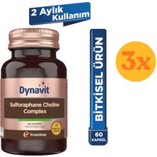 Dynavit Sulforaphane Choline Complex 60 Kapsül - 3 Adet (180 Kapsül)