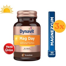 Dynavit Mag Day 30 Tablet Magnezyum Sitrat & Malat Complex - 3 Adet (90 Tablet)