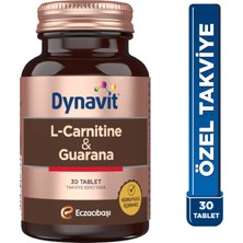 Dynavit L-Carnitine & Guarana 30 Tablet - Dezenfektan Hediyeli (%72 Alkol)