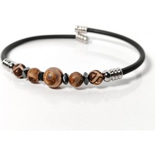 Moncuk Design Tibet Akik Taşlı Yaylı Bileklik – Güç, Motivasyon ve Stres Dengeleyici Enerji