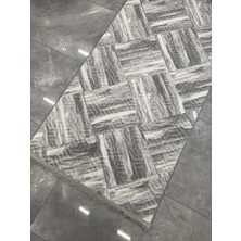 Merinos Halı Merinos Embos Halı Ofelya Gri Kaymaz Taban Yolluk Makinede Yıkanabilir Halı Gri Spor Saçaklı