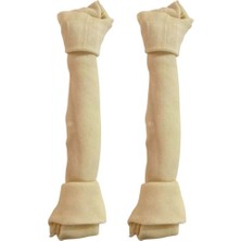 Miçiko Büyük Irklar Için Dev Kalın Düğüm Köpek Ödül Çiğneme Kemiği 31-33CM 2li Paket
