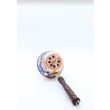 Erzincan El Işleme Bakır Buhurdanlık Tütsülük Mavi