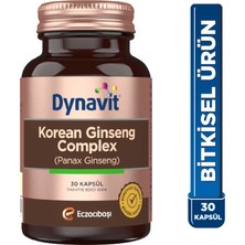 Dynavit Korean Ginseng Complex (Panax Ginseng) 30 Bitkisel Kapsül - Panax Ginseng, Ginkgo Biloba, L-Arjinin