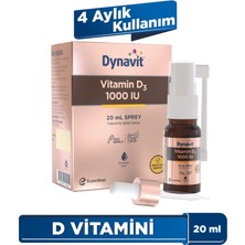 Dynavit Vitamin D3 1000 Iu (25MCG) 20 ml Sprey - Bağışıklık & Kas & Kemik - D3 Vitamini