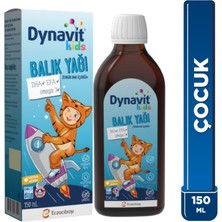 Dynavit Kids Balık Yağı 150 ml - Çocuklar Için 1300MG Balık Yağı, Omega-3, Epa, Dha - Portakal Aromalı