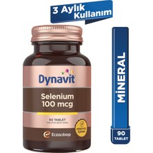 Dynavit Selenyum 90 Tablet 100 Mcg - Saç & Cilt İçin 3 Aylık Kullanım Mineral Takviyesi