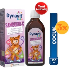 Dynavit Kids Sambukid-C Şurup 150 ml - 3 Adet (450 Ml)