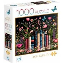 Ca Games Çiçekler ve Kitaplar Puzzle 1000