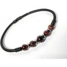 Moncuk Design Garnet (Lal) Taşlı Yaylı Bileklik – Güç, Denge ve Yaşam Enerjisi