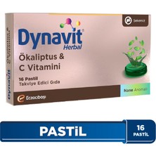 Dynavit Herbal Ökaliptus & C Vitamini 16 Pastil - Bağışıklık - Ökaliptus, C Vitamini