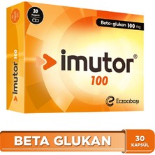 İmutor Imutor 100 30 Kapsül - Beta Glukan - Bağışıklık - Dezenfektan Hediyeli (%72 Alkol)