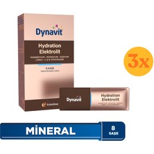 Dynavit Hydration Elektrolit 8 Saşe - Hidrasyon Denge - 3 Adet (24 Saşe) - Dezenfektan Hediyeli (%72 Alkol)