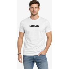 Auraboutique Erkek Bisiklet Yaka Logo Desenli Slim Fit T-Shirt