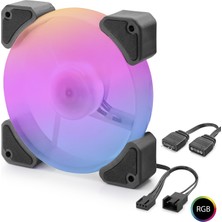 Store Mania Ieg™ Kasa Fanı Argb 12 cm - Siyah ND2661