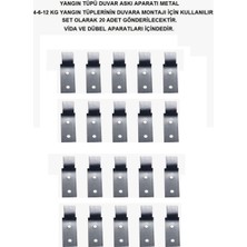 İnterform Interform Yangın Tüpü Askı Aparatı Metal 20'li Set Vida Dübel Dahil