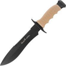 Muela 85-181 Bowie Bej Kauçuk Saplı Bıçak 18CM