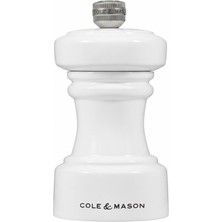 Cole & Mason H233063 Hoxton Parlak Beyaz Tuz Değirmeni 104MM