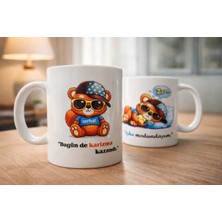 Gmt Ambalaj Karizmatik Ayıcık Kupa Bardak – Kişiye Özel İsimli, Eğlenceli Tasarım (Çift Taraflı Baskı)