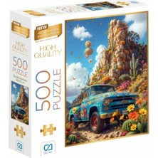 Ca Games Çiçekli Kamyon Puzzle 500