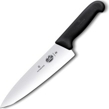 Victorinox 5.2063.20 Fibrox 20CM Düz Şef Bıçağı, Siyah, Blisterli