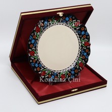 CERAMOTİF 26 cm Renkli Kaligrafi Tabağı