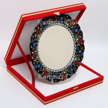 CERAMOTİF 26 cm Renkli Kaligrafi Tabağı
