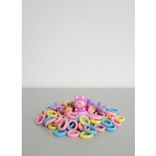 Bebek & Kız Çocuk Lastikli Toka Seti Ayıcıklı Kapaklı Kutu – Küçük Kıskaçlı Saç Tokası Bayram Hediyelik