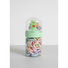 Bebek & Kız Çocuk Lastikli Toka Seti Ayıcıklı Kapaklı Kutu – Küçük Kıskaçlı Saç Tokası Bayram Hediyelik