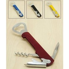 Aesco Çok Amaçlı ve Kullanışlı Metal Tirbişon - Açacak 4 Fonksiyonlu ( Lisinya )