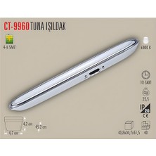 Cata CT-9960 6W 60 Ledli Işıldak Şarjlı 6400K Beyaz Işık