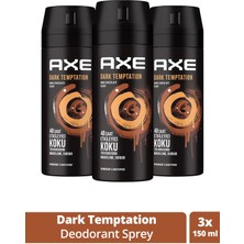 Vexor 3 Adet Axe Dark Temptatıon Bay Parfüm Kofre 150 ml