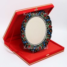 CERAMOTİF 26 cm Renkli Kaligrafi Tabağı