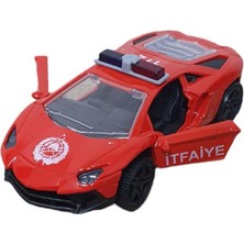 Aesco Çek Bırak Metal Araba Lamborgini - ILK003 - Itfaiye (Lisinya)