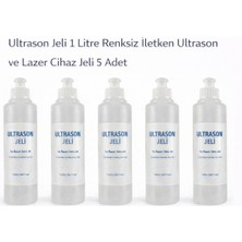 Bezos Ultrason Jeli 1 Litre Renksiz Iletken Ultrason ve Lazer Cihaz Jeli 5 Adet