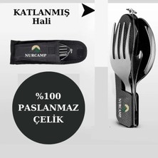 EkoAlışverişDünyam Katlanır Kaşık Çatal Bıçak Seti | Nurcamp