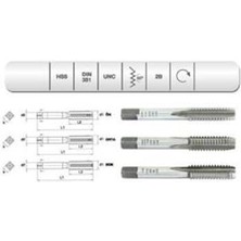 Evar  Hss Dın 351 3lü El Klz Unc  5/16"X18(2